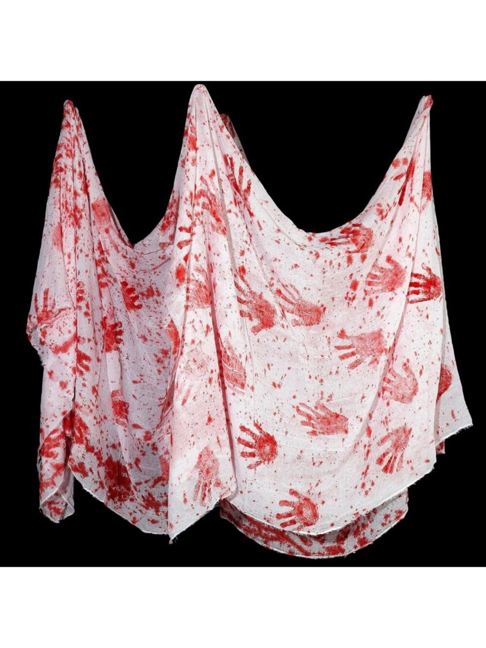 Large Halloween Cheesecloth - 85" x 591" Creepy Cloth for Spooky Decor, Bloody
